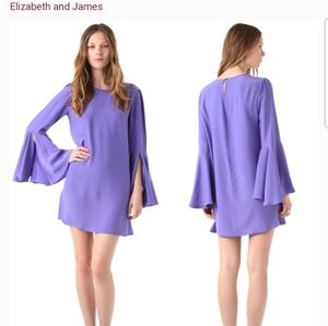 Elizabeth and James Mabel Purple Mini Dress